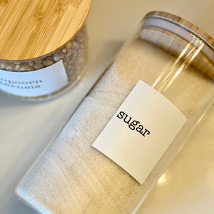 The Office Inspired Pantry Labels - Kitchen Pantry Labels - Home Organization - Durable, Water & Oil Resistant - Custom Pantry Labels