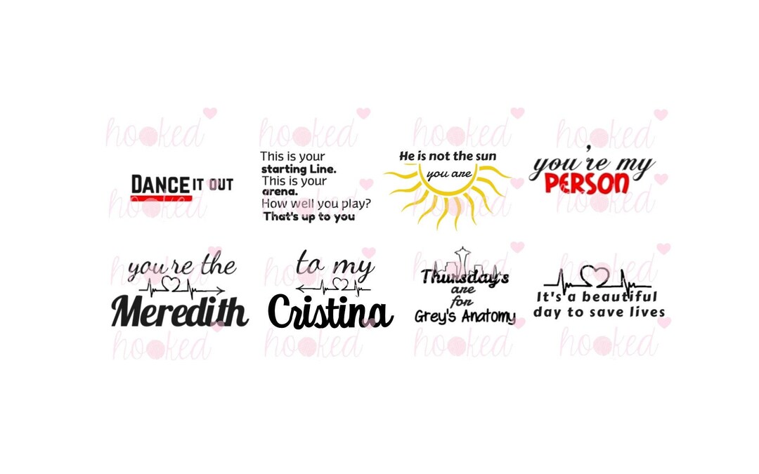 Greys Anatomy Cricut SVG - Etsy