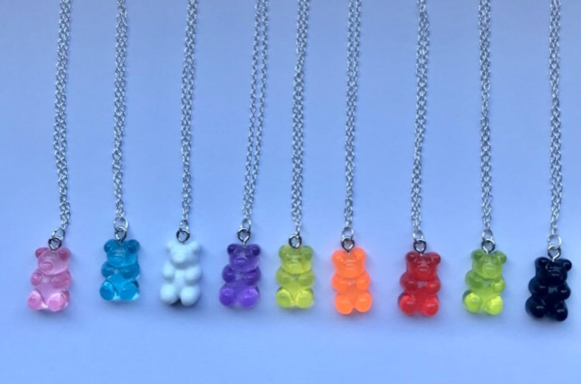 Gummy bear necklace cute trendy unique Etsy