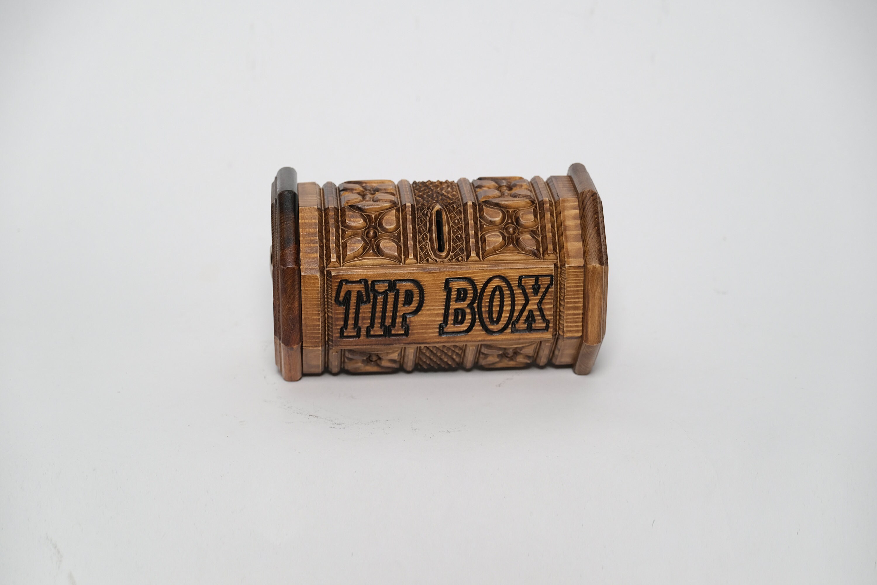 Valnut Tip box wood box tip box wooden tip boxhand carved Etsy