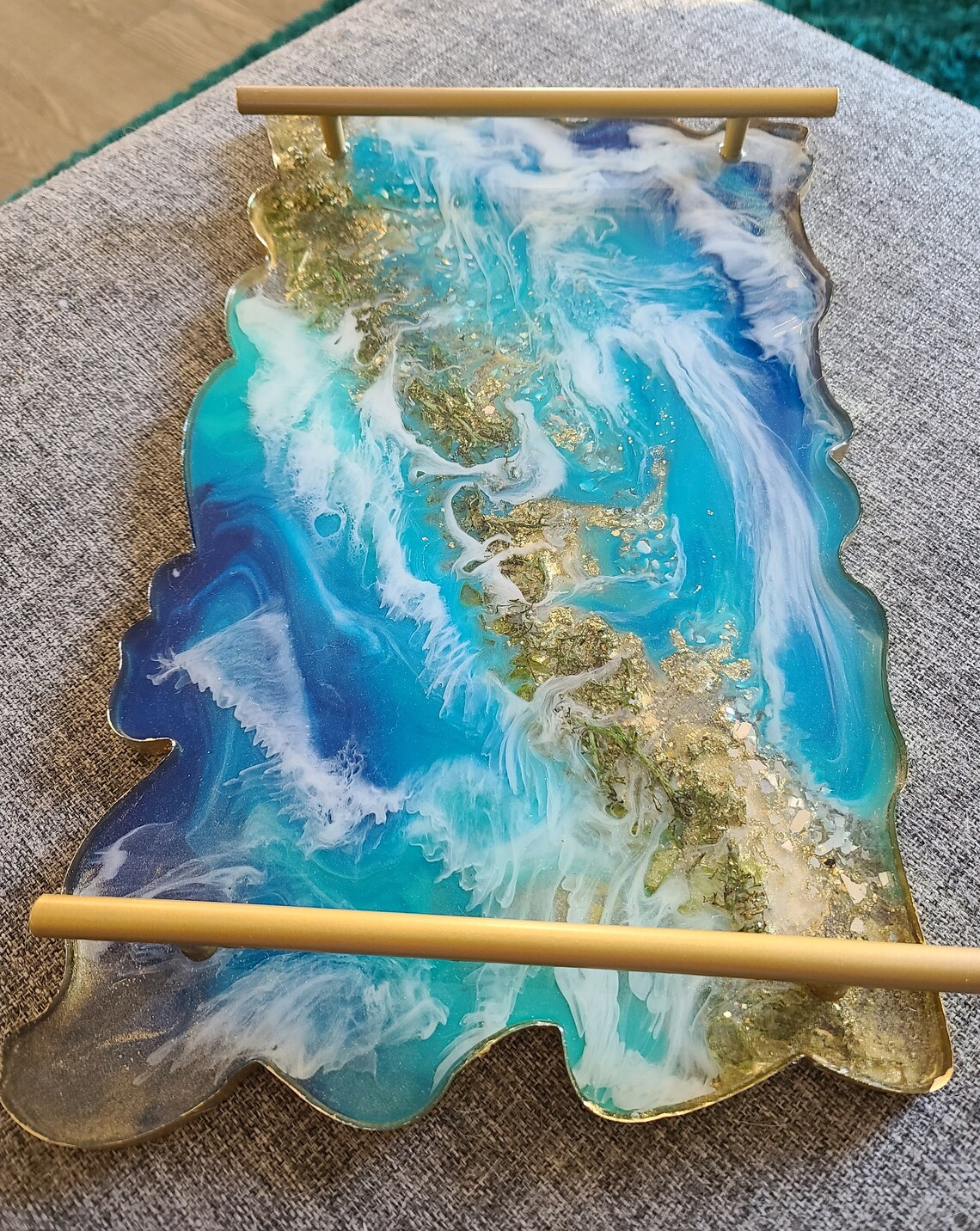 Handmade Custom Resin Serving Tray with or without Handles Etsy