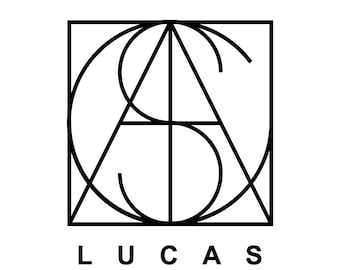 Custom Square Name Logo Design: Modern Tattoo Art (24h)