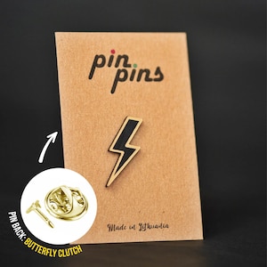 Bliksem Harry Potter Bolt Pin! - Schattige pinnen, Broche, Badges, Lightning, Bolt, Geometric Line Pin, origineel cadeau, cadeau idee, zwart & messing