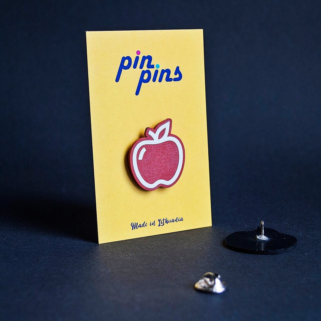 Apple Pin! - Elegant Solid Pins, Badges, Brooch, Tropical Pins, Food ...