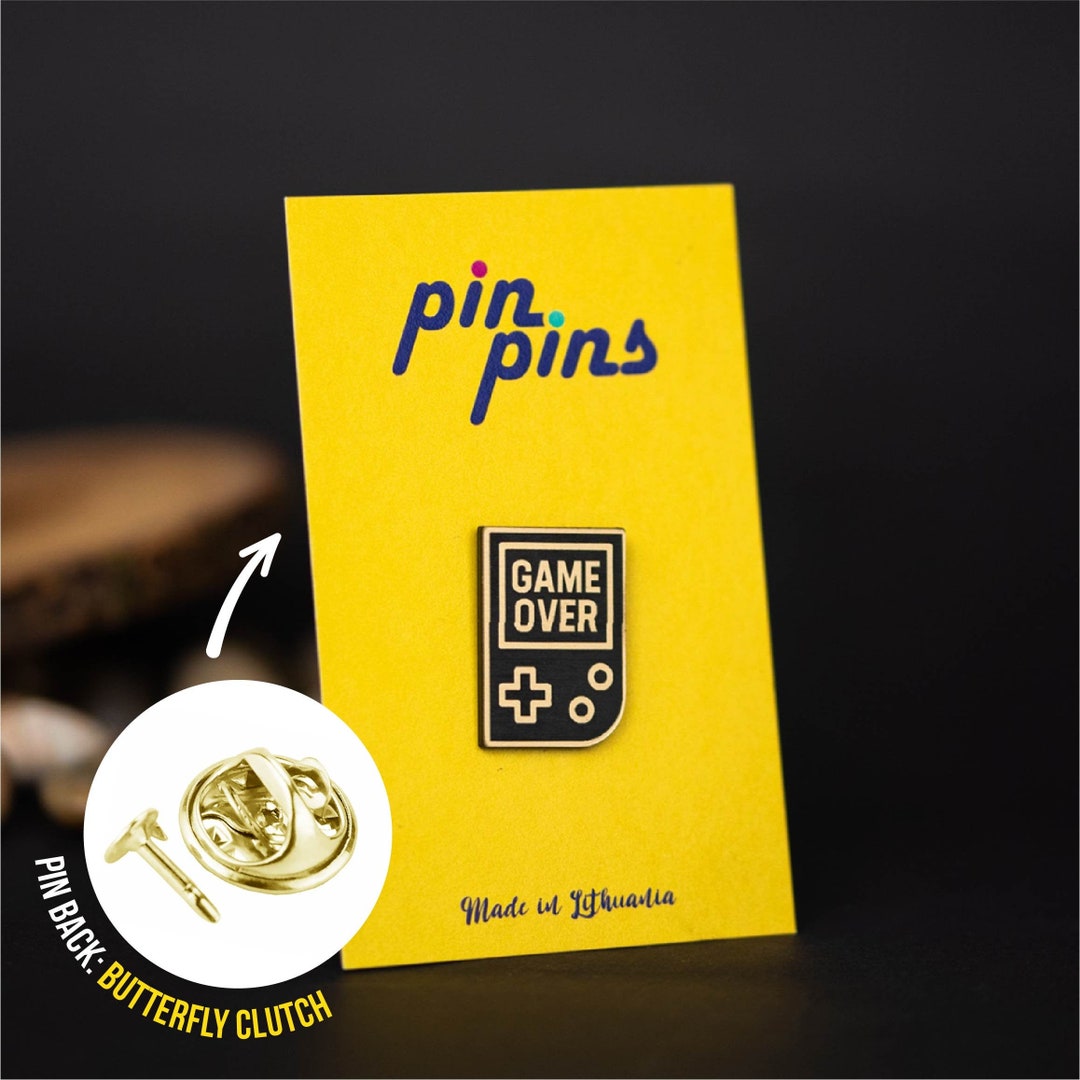 Game Over Asexual Game Pin Pins, Gamer Pins, Game Pins, Playing Pin