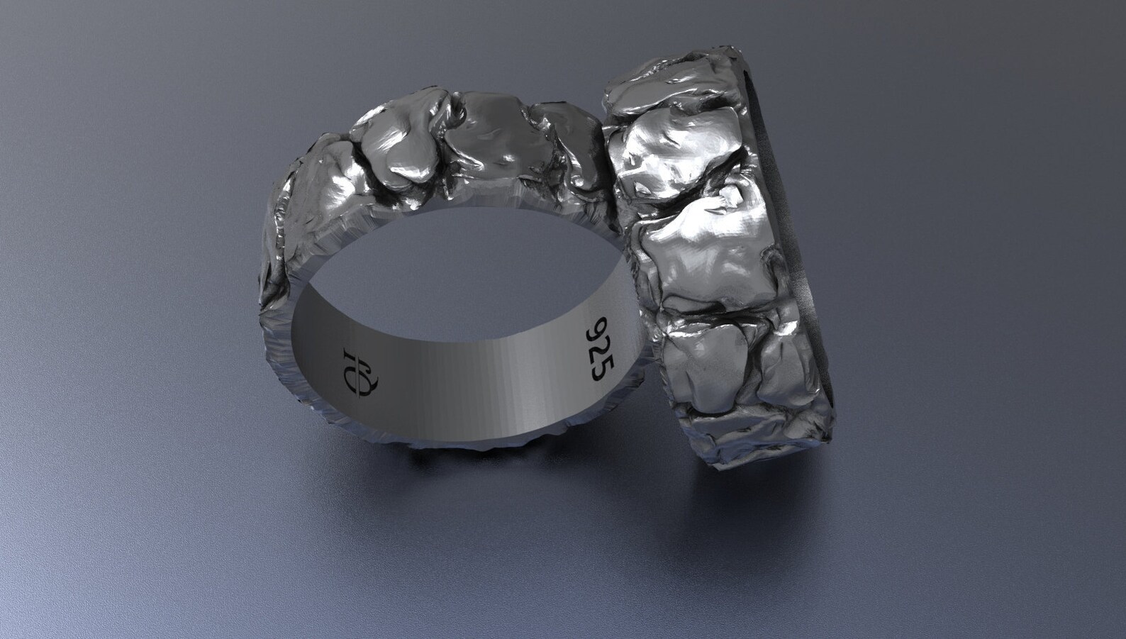 Lava Silver Ring Volcano Crater Design Ring Handmade Silver Etsy