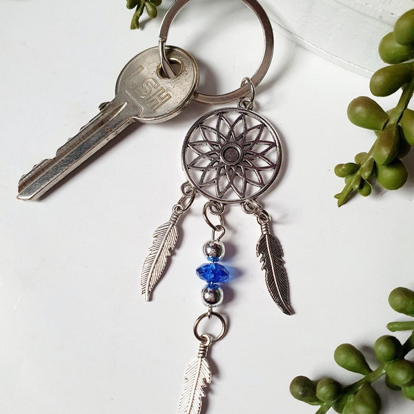 Dreamcatcher keyring | Dreamcatcher keychain | dangly keyring | car accessories |