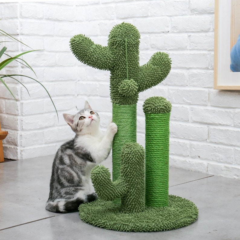 Cactus for Cats / Scratching Post for Pets / Cat's Tree Etsy