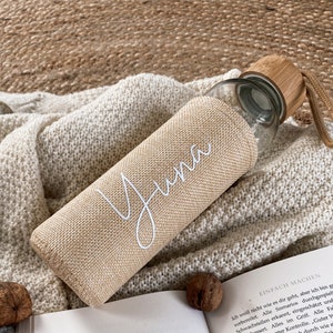 Personalized drinking bottle with bag the best gift for colleagues, girlfriends and sports enthusiasts Easter gift