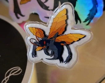 Cazador acrylic pin