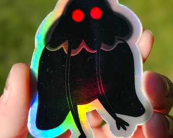 Mothman Holographic Sticker