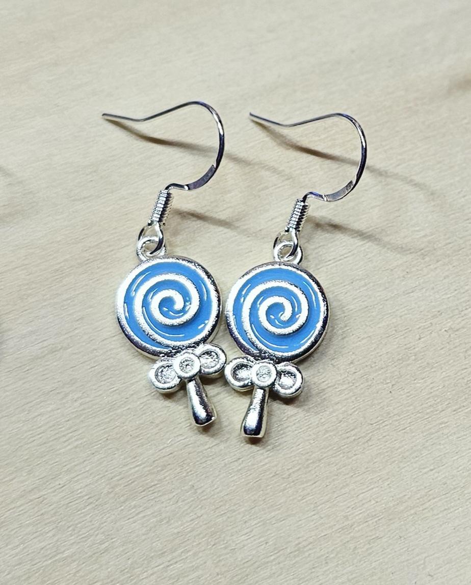 Set Collana E Orecchini Pendenti A Forma Di Lecca-Lecca In Argilla Polimerica, Leggeri E Colorati Per Ragazze E Donne – Rosa B