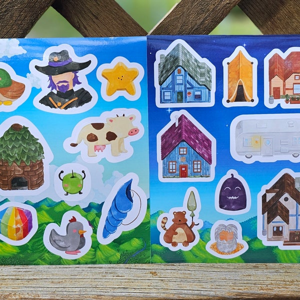 Stardew Valley Inspired Sticker Sheets