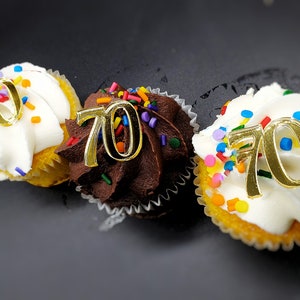 Number Cake Topper Acrylic Number Cake Charms, Joined Double Digit Age Cake Topper, Number Cupcake topper Mirror Acrylic Birthday