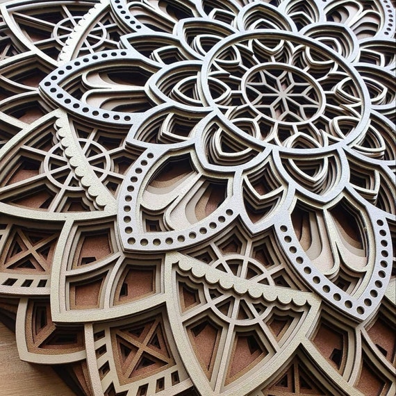 Wooden mandala wall hanging hotsell