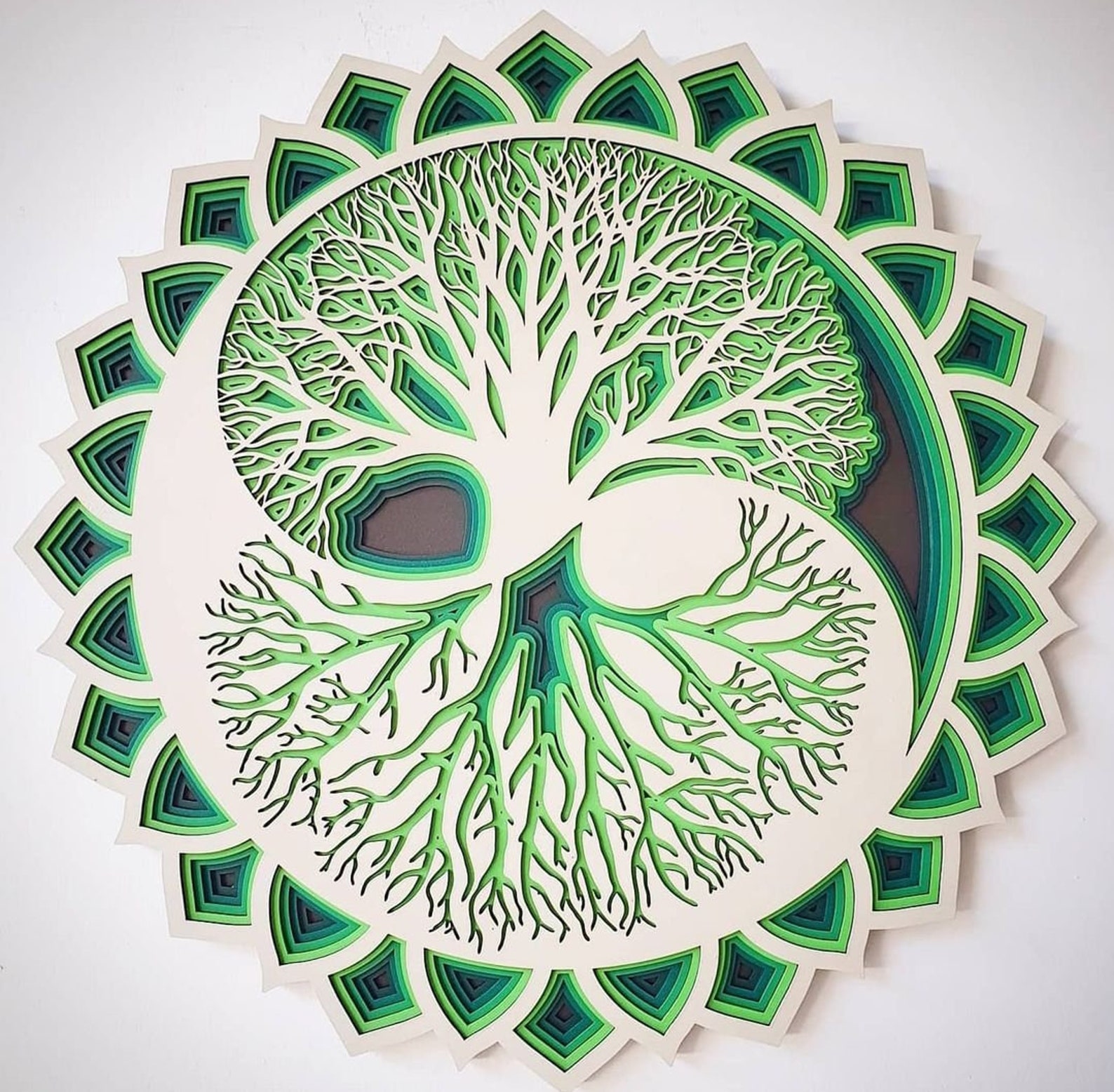 Arriba 18+ Foto arbol de la vida mandala Lleno
