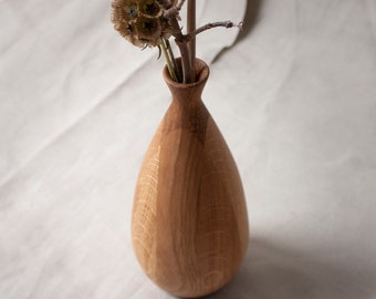 Modern Handcrafted Wooden Vase | Rustic Home Decor for Dried Flowers | Natural Wood Vase | Unique Handmade Decoration for Home Interiors