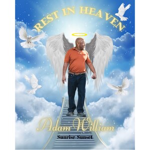 Rest in peace, Heaven gate memorial background, in loving memory png, heavens gate memorial for funeral, for loss of father, memorial shirts