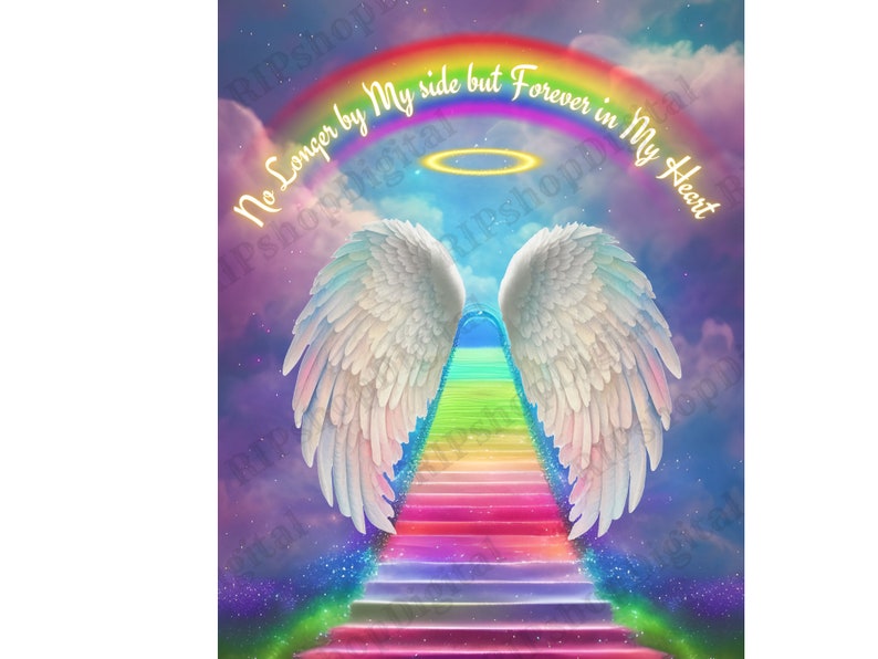 Personalized Memorial Pets At Rainbow Bridge Candle Holder - Up to 5 Pets - Memorial Gift For Dog Lovers/Cat Lovers - Wish The Rainbow Bridge Has Visiting Hours main image 1
