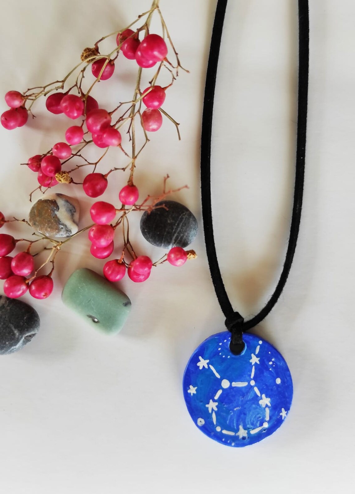 Collar Tauro Collar del círculo del zodiaco Collar del Etsy