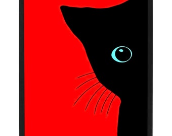 Cat Print  Poster