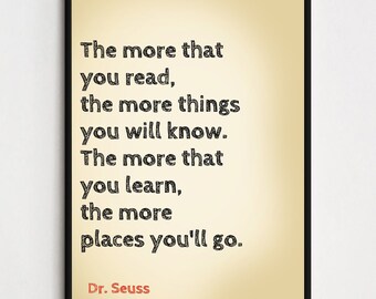 Dr Seuss Poster Print