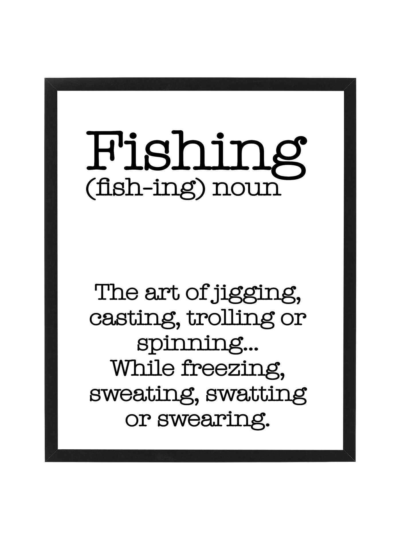 Fishing Definition Print Poster 5 Sizes Available Etsy UK