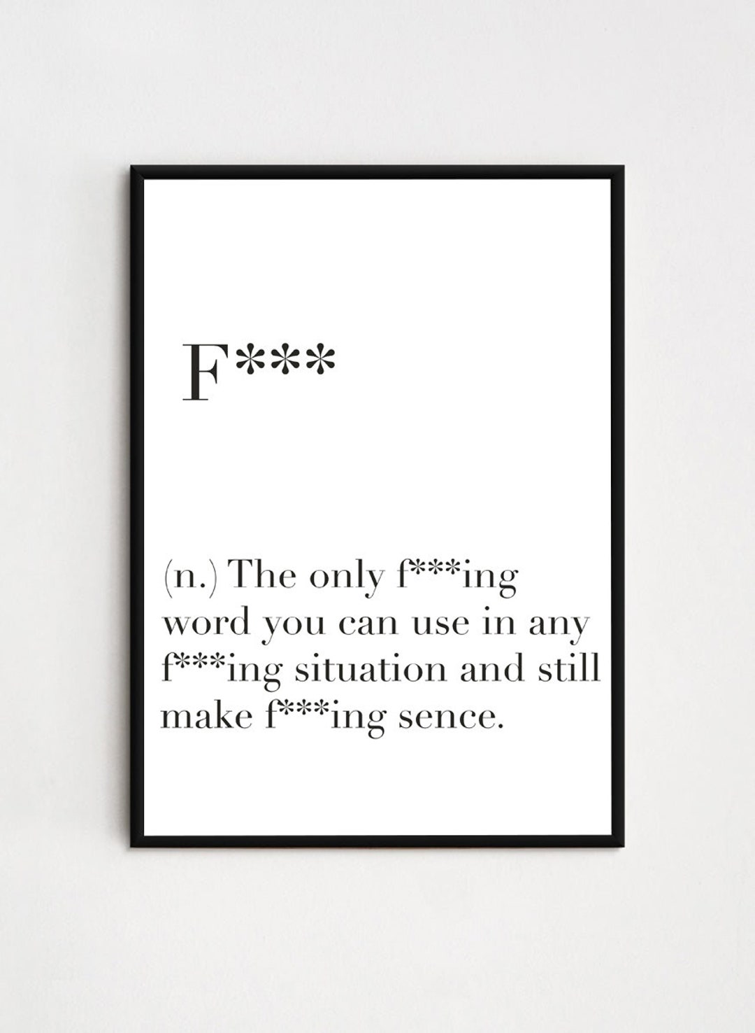Humorous Definition Print Poster Humour Definition - Etsy