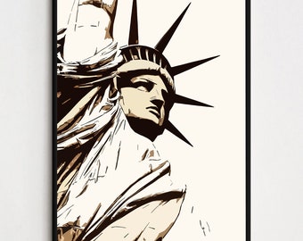 Statue Of Liberty ~ New York Print Poster