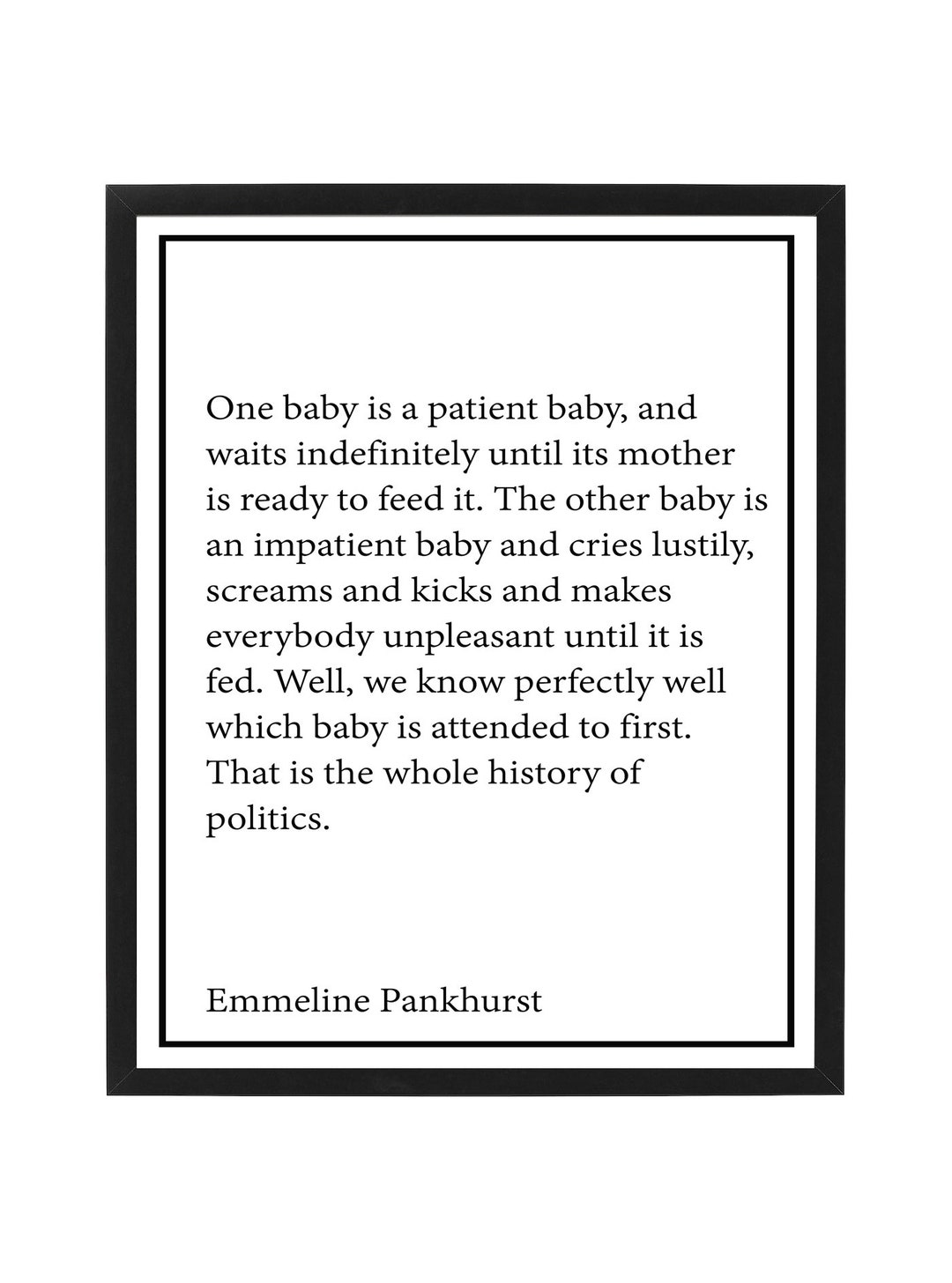 Emmeline Pankhurst Quote Print Poster Suffragette Movement - Etsy New ...