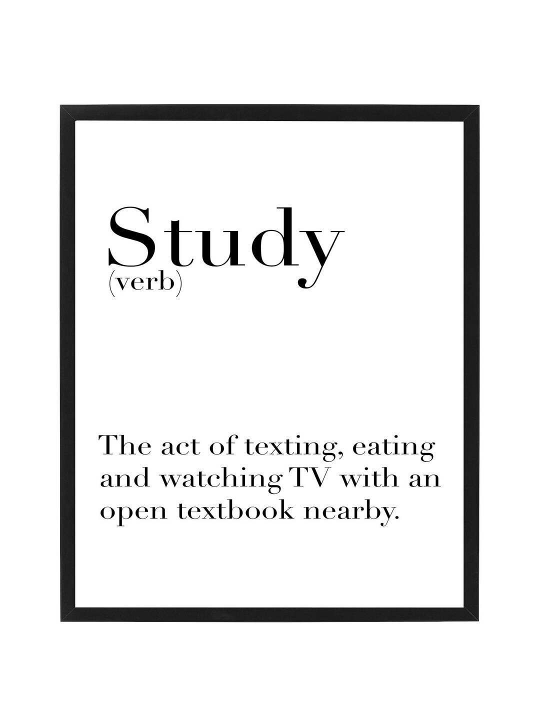 Definition Study Print Poster Etsy