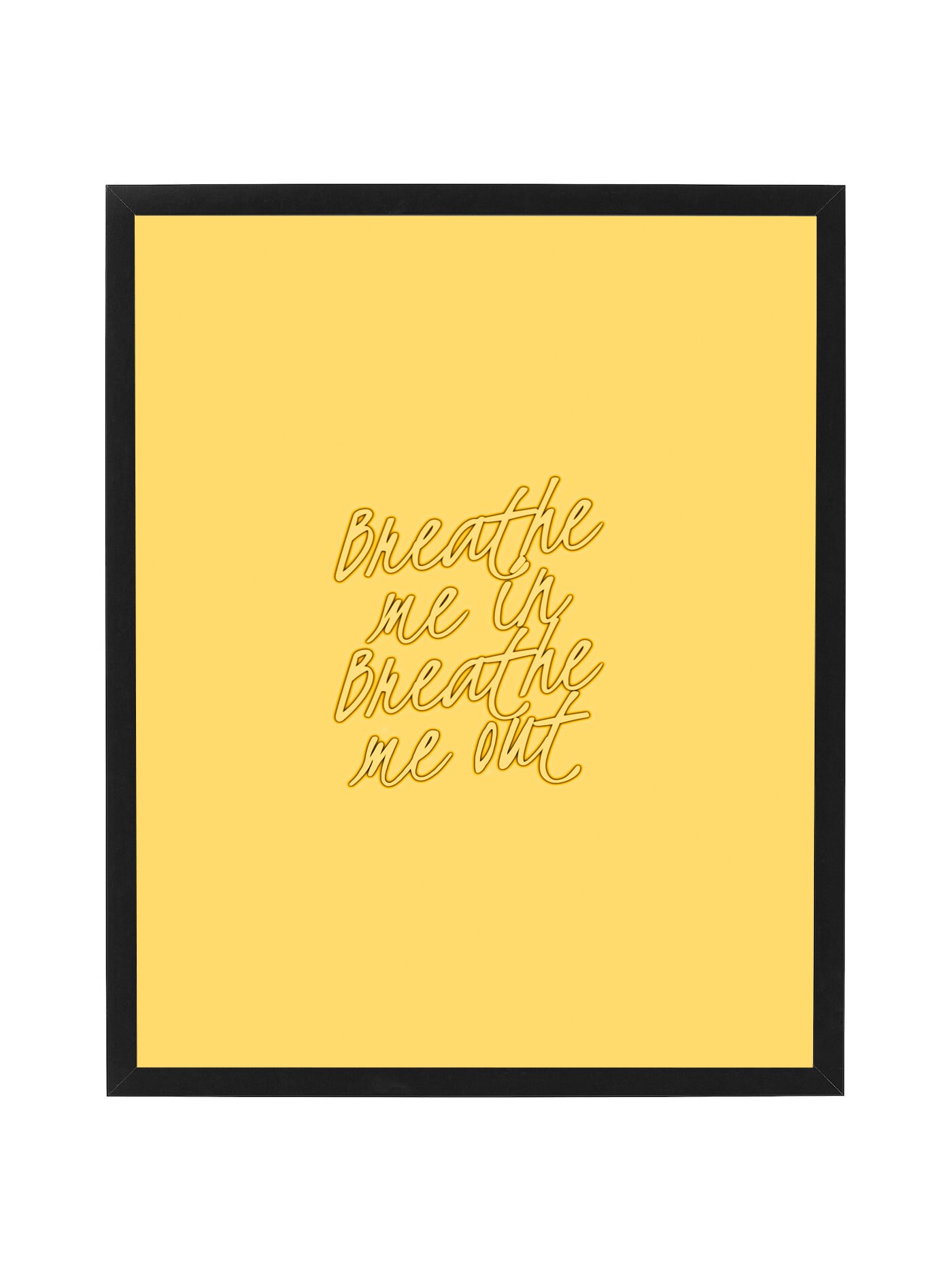Breathe Me In Breathe Me Out Print Poster 3 Colours 5 | Etsy