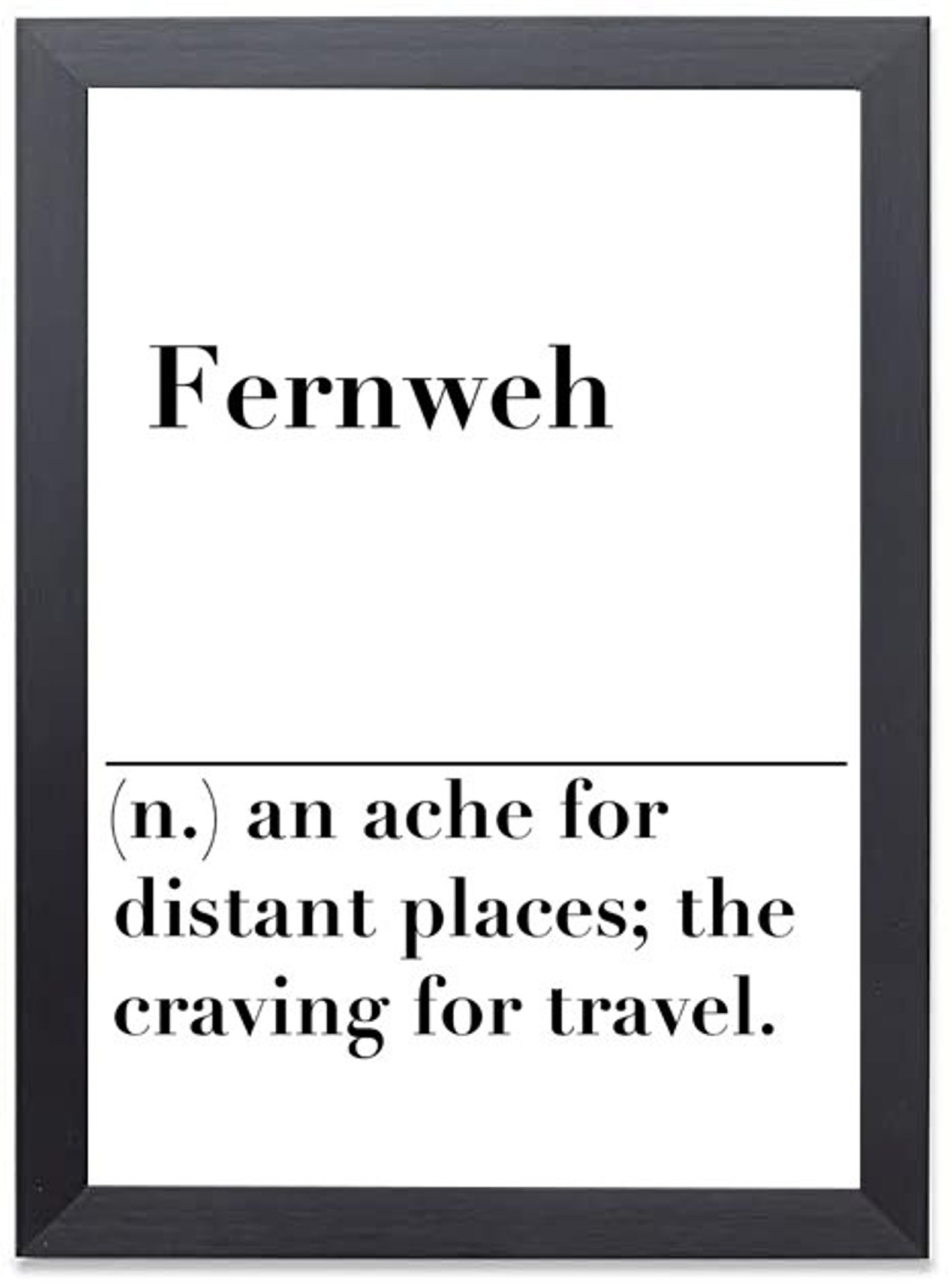 Fernweh Definition Print Poster Definitions 5 Sizes Etsy UK