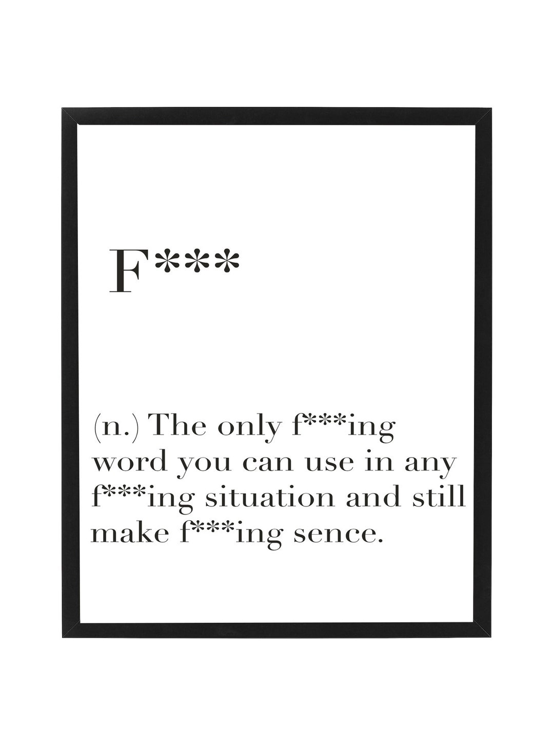 Humorous Definition Print Poster Humour Definition Etsy