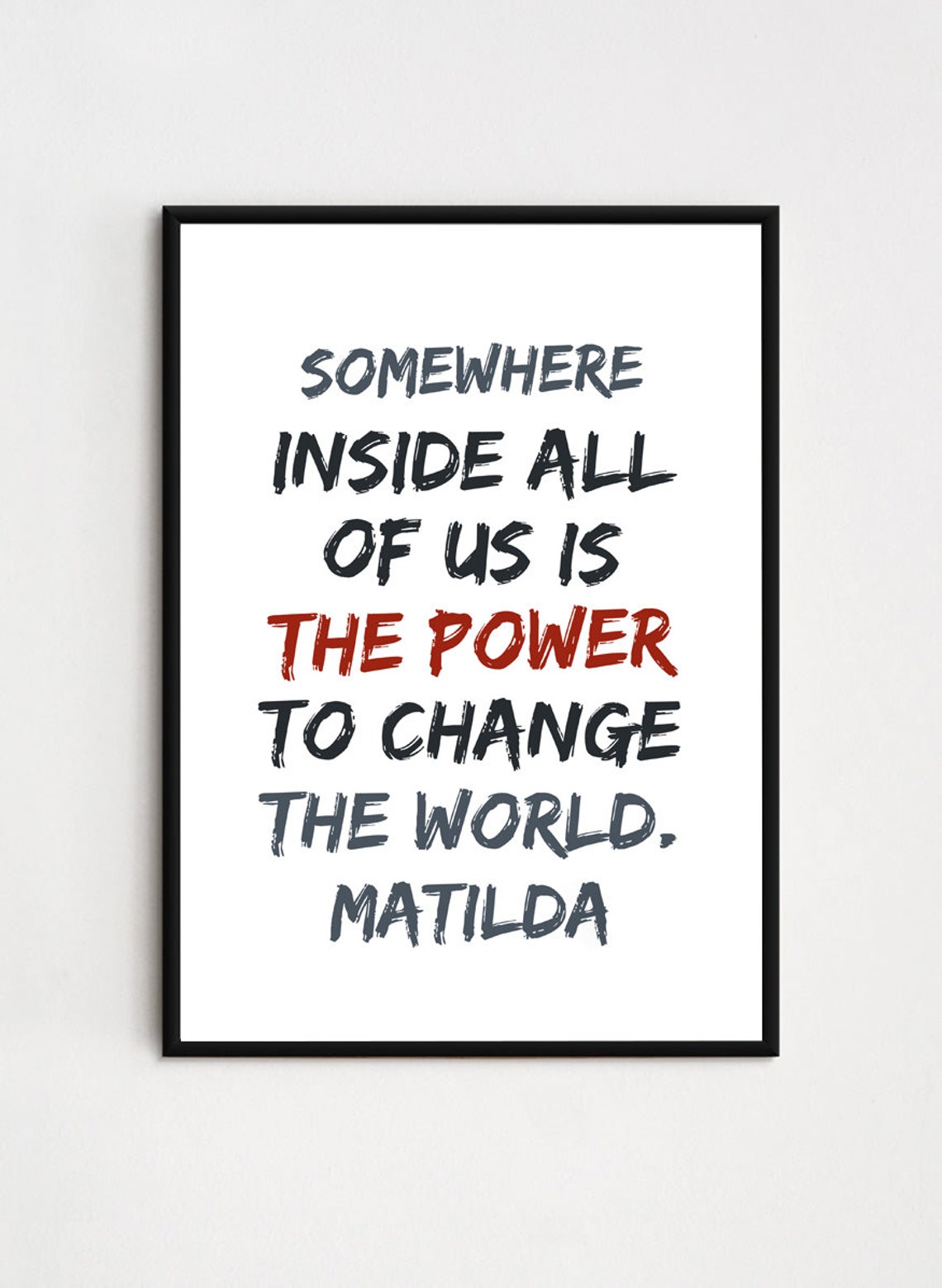 matilda road dahl quote art print inspirational quotes 5