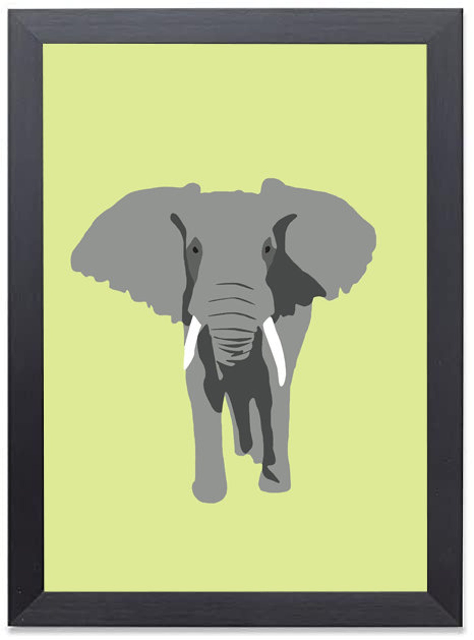 Elephant Print Poster | Etsy