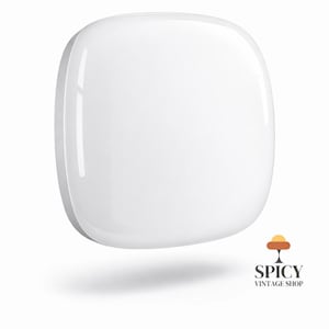 1 of 2 Vintage Opaline Glass Sconce | Minimalist Mid-Century Modern Wall Lamp