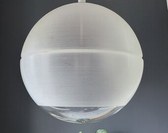 Vintage Sfera Pendant Lamp by Guzzini, Mid Century Sphere Ceiling Light, Plastic Globe Ceiling Light, Retro Hanging Lamp, Meblo Guzzini 70's