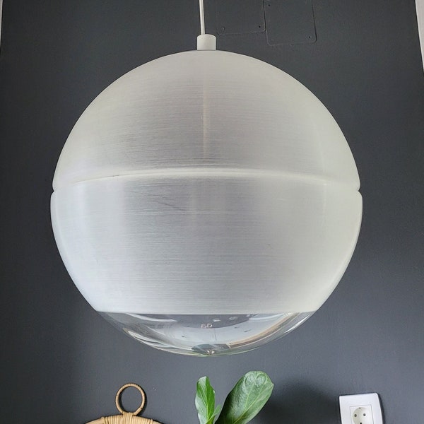 Vintage Sfera Pendant Lamp by Guzzini, Mid Century Sphere Ceiling Light, Plastic Globe Ceiling Light, Retro Hanging Lamp, Meblo Guzzini 70's
