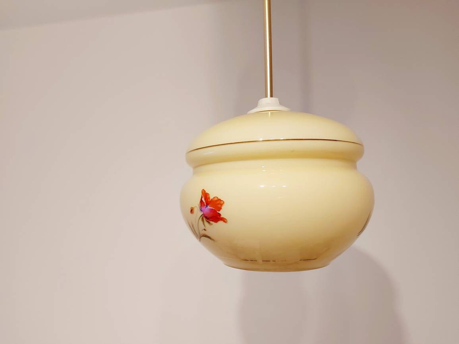 Art Deco Pendant Light / Mid Century Modern Pendant Lamp / - Etsy