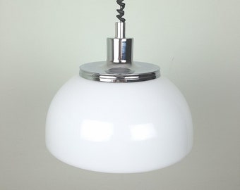 Meblo Guzzini Pendant Light, Mushroom Lamp, Model Faro, Space Age Lamp, Ceiling Lamp, Italian Design, 70's, Mid Century Modern Lamp, MCM