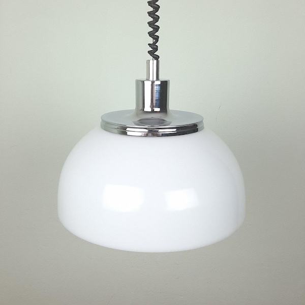 Meblo Guzzini Pendant Light, Mushroom Lamp, Model Faro, Space Age Lamp, Ceiling Lamp, Italian Design, 70's, Mid Century Modern Lamp, MCM