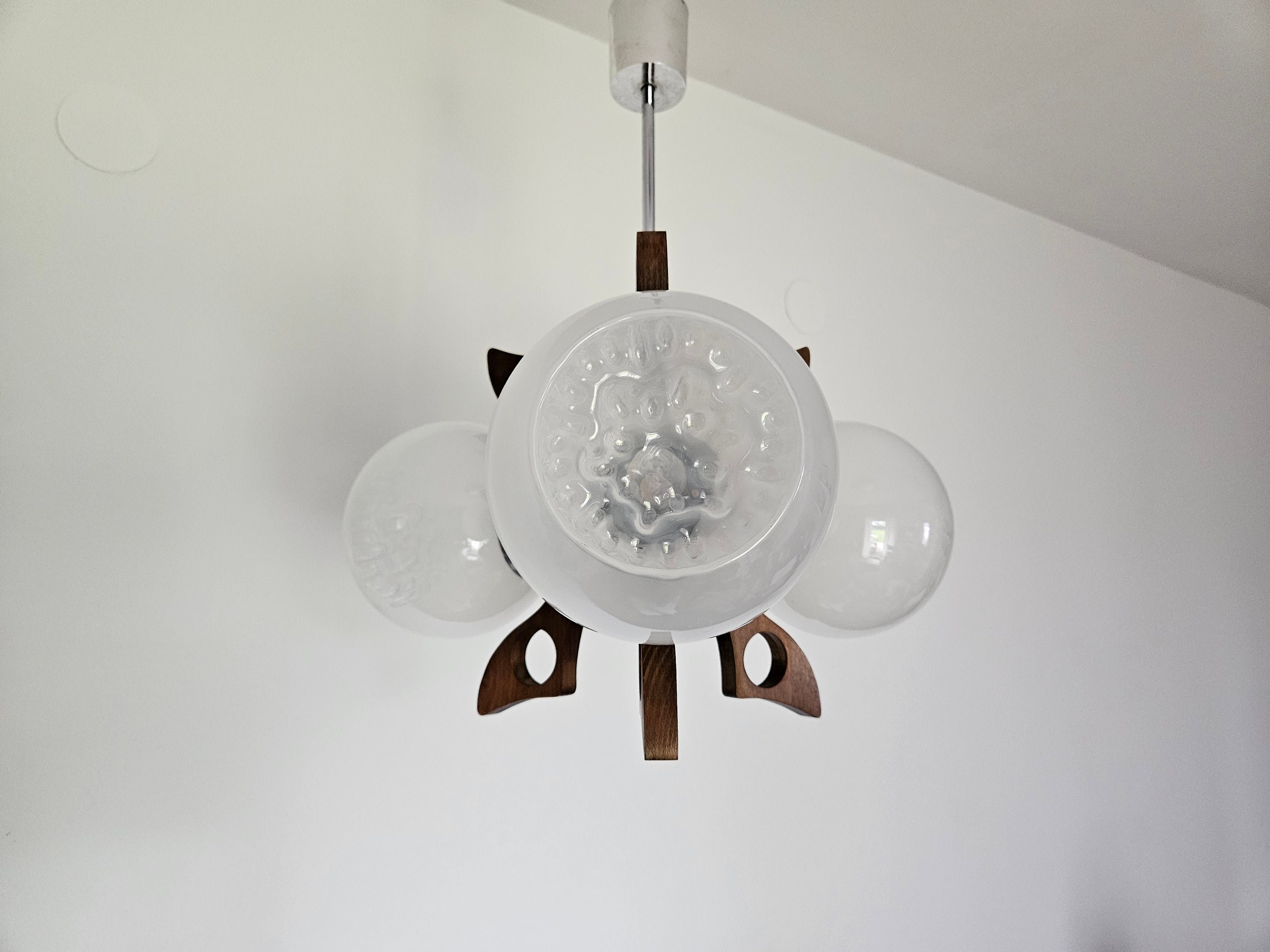 ヴィンテージ ムラーノガラス シャンデリア：ミッドセンチュリーモダン