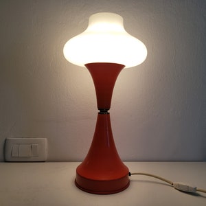 Space Age Table Lamp / 70's  Lighting / Mid Century Modern Lamp / Retro Desk Lamp / MCM / Vintage Table Lamp / Yugoslavia / Mushroom Lamp