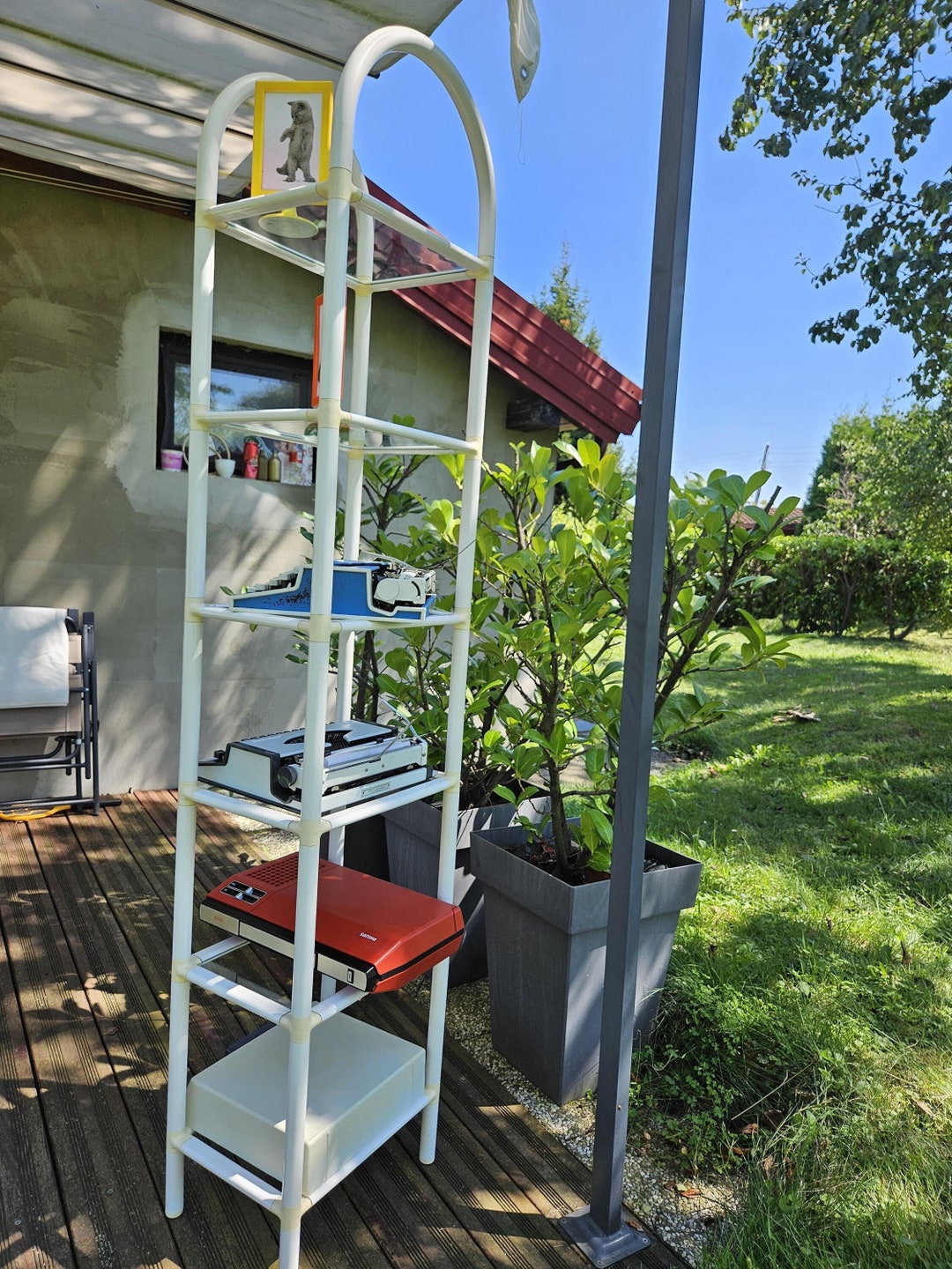 Vintage 80s Space Age Plastic Shelving Rack: 6-shelf Display - Etsy