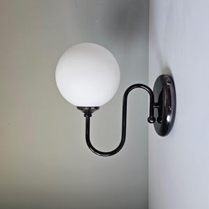 Applique murale vintage / Lampe de chevet / Applique murale / Applique murale / Lampe globe en verre / Applique murale moderne Mid-Century