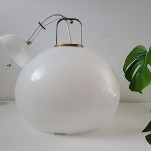 Vintage Guzzini Zurigo Pendant Light: 70s Italian Space Age Lamp