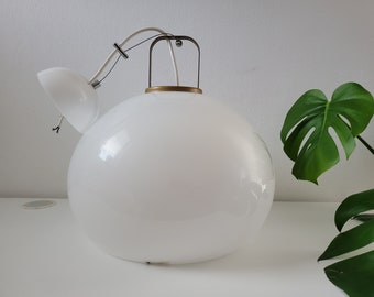 Vintage Guzzini Zurigo Pendant Light: 70s Italian Space Age Lamp