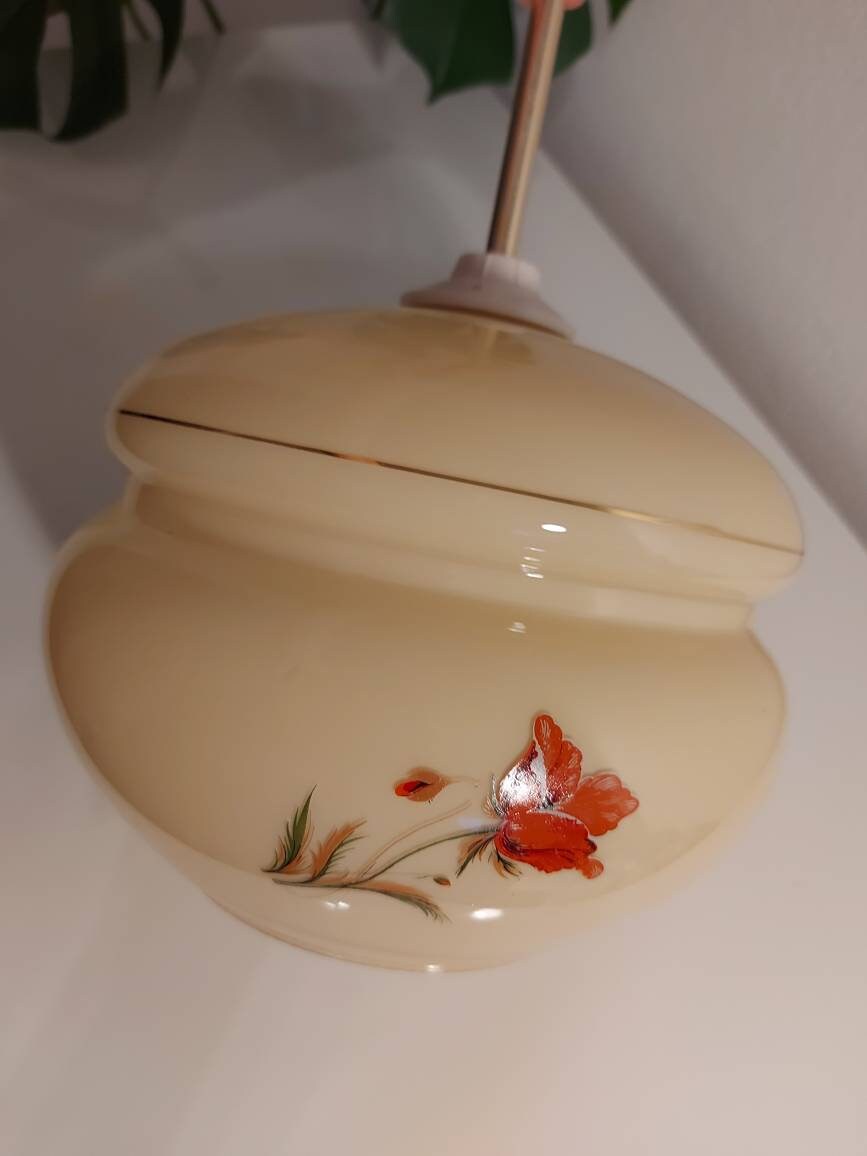 Art Deco Pendant Light / Mid Century Modern Pendant Lamp / | Etsy