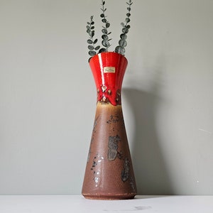 Vintage Vase by Carstens Tönnieshof, W Germany, West German Pottery, 70s Pottery, Collectible, Mid Century Modern, Vintage